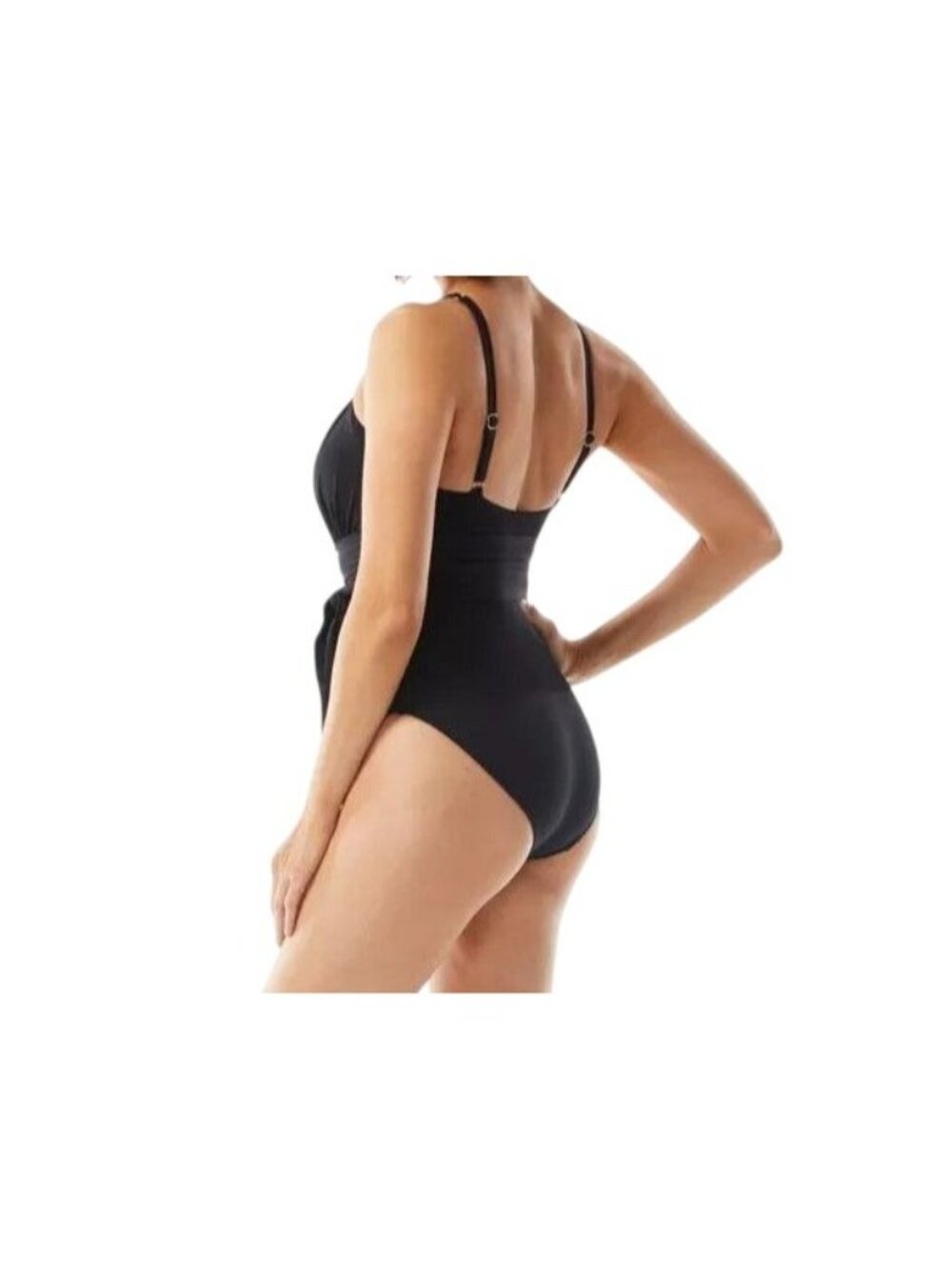 Coco Reef 36C Wrap Belt Keepsake High-Neck Grecian Swimwear One-Piece Swimsuit - Picture 6 of 8